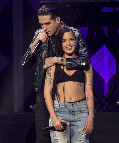 PÅ SCENEN SAMMEN: Halsey og G-Eazy opptrådte sammen på iHeartRadio Jingle Ball i New York i desember. Foto: Evan Agostini/Invision/AP/ NTB scanpix PÅ SCENEN SAMMEN: Halsey og G-Eazy opptrådte sammen på iHeartRadio Jingle Ball i New York i desember. Foto: Evan Agostini/Invision/AP/ NTB scanpix